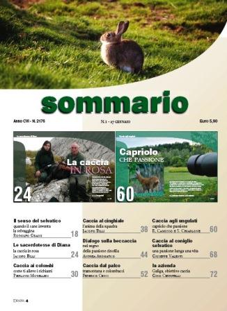 Rivista di Caccia Diana - Sommario nr.1 del 2012