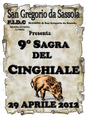 9^Sagra del Cinghiale San Gregorio da Sassola