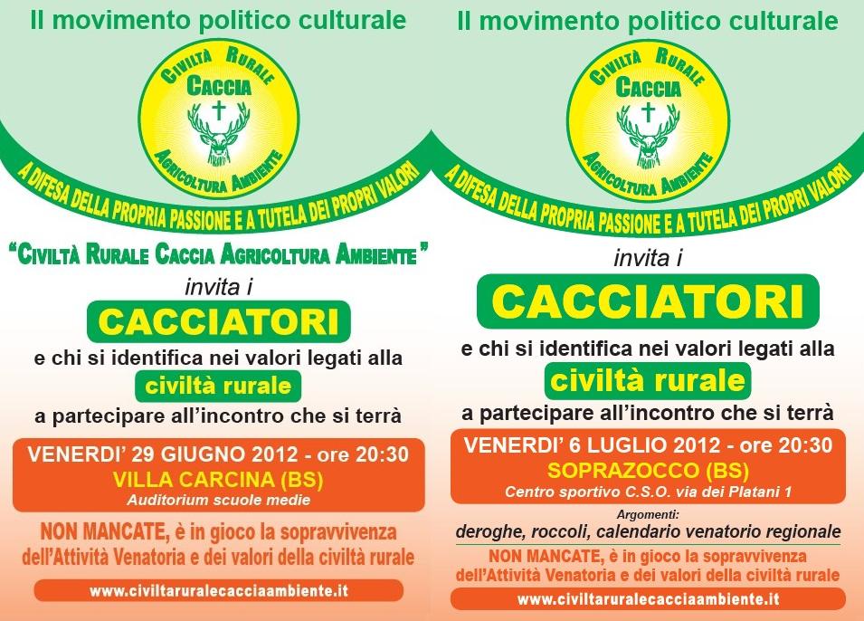 CRCA incontri di caccia a Brescia