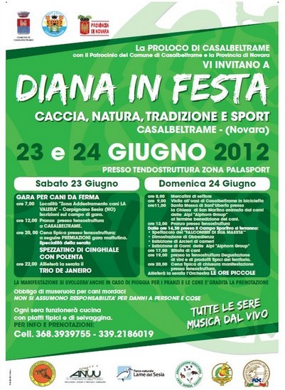 Diana in Festa, caccia, natura, tradizione, sport