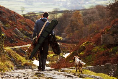 Chasseur avec chien Chasseur avec chien