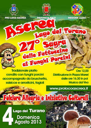 27a Sagra Fettuccine Funghi Porcini - Ascrea (RI)