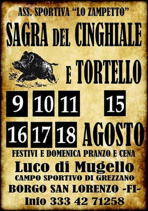 Sagra del Cinghiale e del Tortello 2013 a Luco di Mugello Borgo San Lorenzo (FI)
