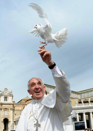 Papa Francesco e la Colomba