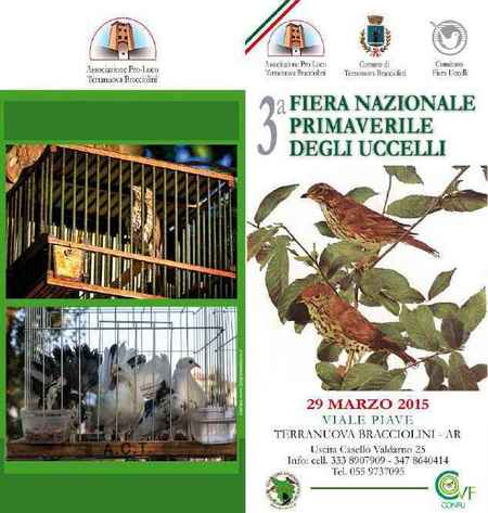 3a Fiera Nazionale Primaverile degli Uccelli Terranuova Bracciolini (AR)