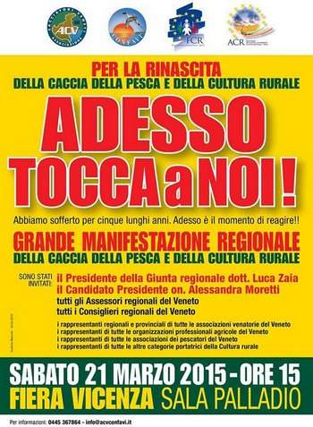 Manifestazione Cacciatori Veneti - Confavi