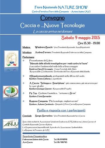 Convegno Caccia e Nuove Tecnologie - Nature Show 2015