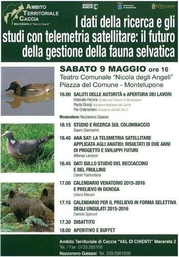 Montelupone (MC) Convegno ricerca e gestione fauna selvatica