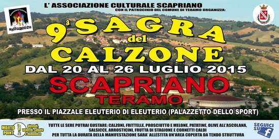 Sagra del Calzone di Scapriano (TE) 2015 Sagra del Calzone di Scapriano (TE) 2015