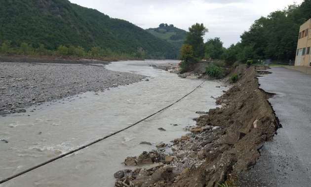 Alluvione a Piacenza - Torrente Nure