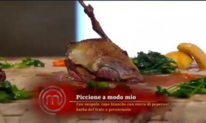 Cracco e il piccione cucinato