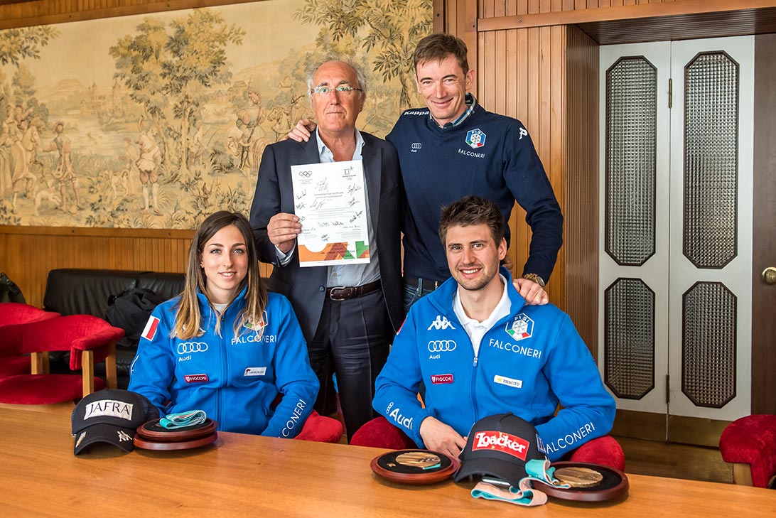 Marzio Maccacaro, Fabrizio Curtaz, Lisa Vittozzi, Dominik Windisch Marzio Maccacaro, Fabrizio Curtaz, Lisa Vittozzi, Dominik Windisch