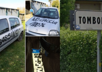 Animalisti vandalizzano l’auto di un cacciatore a Tombolo (Padova)