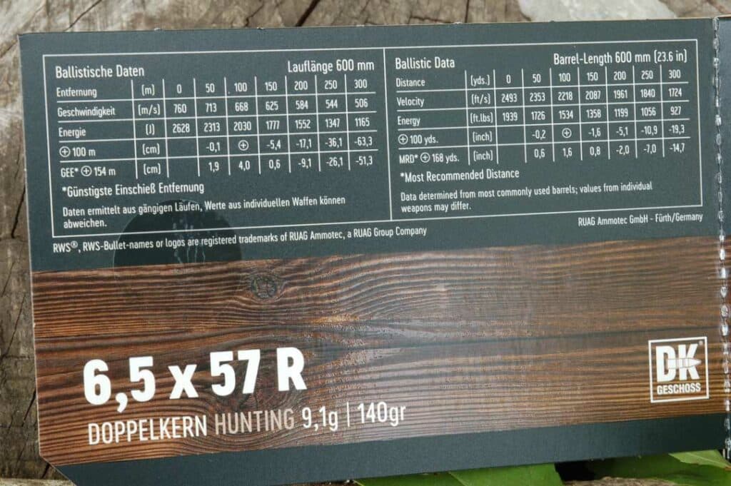 RWS HUNTING AMMUNITION 6,5x57R