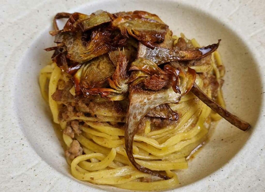 tagliolini al ragù di cervo