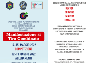 TAV Alto Reno (Bologna), il 14 e 15 maggio importante manifestazione di Tiro Combinato