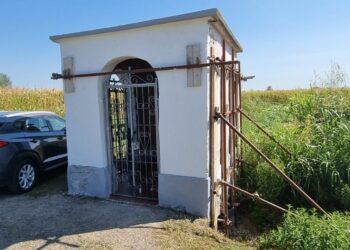 A Caravaggio (BG) le nutrie mettono a rischio la stabilità della storica edicola votiva