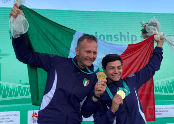 Giulia Grassia e Mauro De Filippis nuovi Campioni del Mondo di Mixed Team di Fossa Olimpica