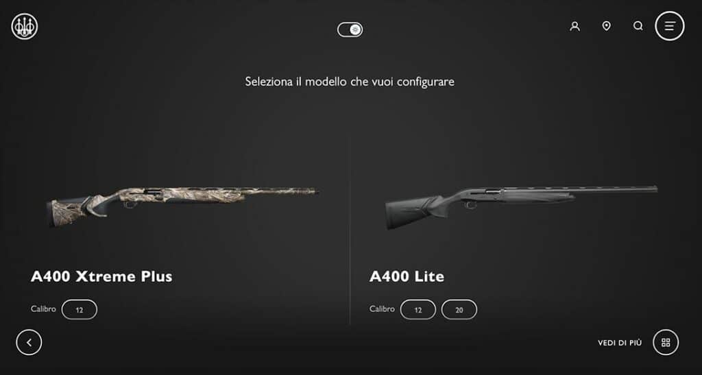 configuratore armi beretta