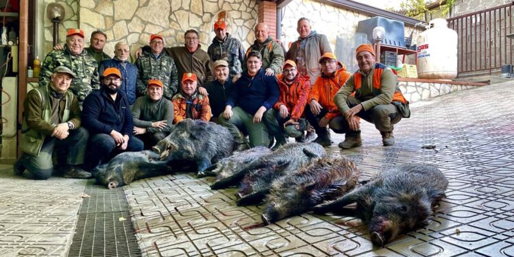 Caccia la cinghiale. “Mare e monti”