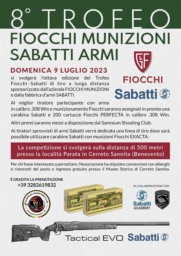 8° trofeo fiocchi sabatti