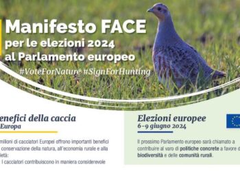 La cabina di regia del mondo venatorio sostiene il manifesto FACE per le Europee 2024