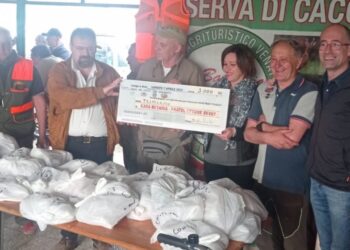 A Lainate (Milano) i cacciatori raccolgono 3mila euro in favore degli ultimi e degli emarginati