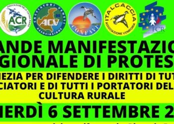 A Venezia la manifestazione di protesta dei cacciatori veneti