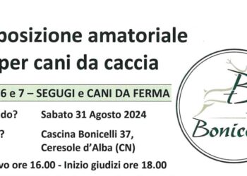 Tenuta Bonicelli, a Ceresole d’Alba una spettacolare esposizione per cani da caccia