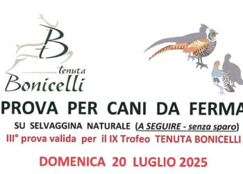 Non c’è due senza tre per il 9° Trofeo Tenuta Bonicelli: il 20 luglio la prova per cani da ferma
