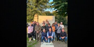 I cacciatori di Martinengo (Bergamo) ristrutturano il monumento dedicato a Papa Giovanni XXIII