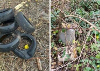 Pneumatici e televisori abbandonati nel Maceratese: intervengono i cacciatori