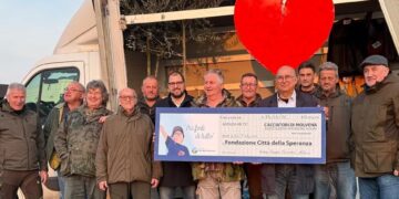 Lo splendido esempio dei cacciatori di Molvena (VI): donati 10mila euro in beneficenza
