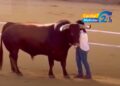 Sui social spopola il video (falso) di una donna che abbraccia un toro durante la corrida