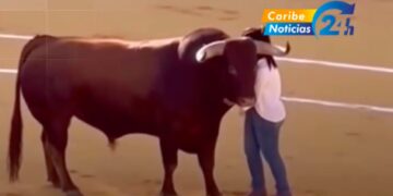 Sui social spopola il video (falso) di una donna che abbraccia un toro durante la corrida