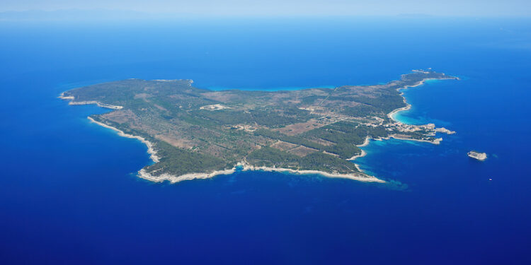 Aerial image of Pianosa (view from the southeast)
