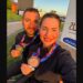 Marina Bartolomei e Gabriele Rossetti mostrano le medaglie conquistate ad Almaty (credits: FITAV)