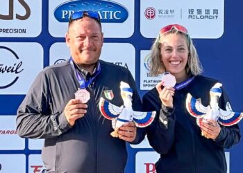Coppa del Mondo ISSF: Iezzi e Fabbrizzi conquistano il bronzo nel Mixed di Trap